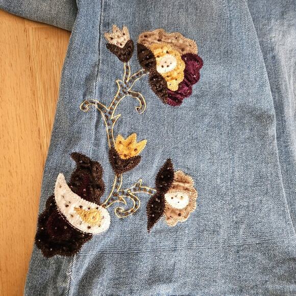 VTG Alexandra Bartlett Jeans Embellished Straight leg High Waisted - sz 20W - Picture 10 of 14